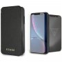 Husă și sticlă durificată Guess Bundle, pentru iPhone XR - negru