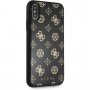 Carcasă Guess Layer Glitter Peony, pentru iPhone X / XS - negru