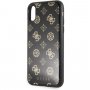 Carcasă Guess Layer Glitter Peony, pentru iPhone X / XS - negru