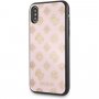 Carcasă Guess Layer Glitter Peony, pentru iPhone X / XS - roz deschis