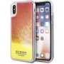 Husă tip clepsidră Guess, luminoasă în întuneric, pentru iPhone X / XS - roz