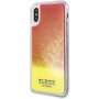 Husă tip clepsidră Guess, luminoasă în întuneric, pentru iPhone X / XS - roz