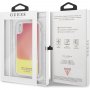 Husă tip clepsidră Guess, luminoasă în întuneric, pentru iPhone X / XS - roz