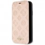 Husă flip Guess Debossed Peony, pentru iPhone XR - bej
