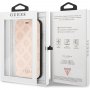 Husă flip Guess Debossed Peony, pentru iPhone XR - bej
