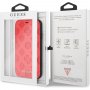 Husă flip Guess Debossed Peony, pentru iPhone XR - roșu