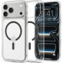 Spigen Ultra Hybrid husă transparentă cu MagSafe gri pentru iPhone 17 Pro / 18 Pro - transparent