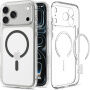 Spigen Ultra Hybrid husă transparentă cu MagSafe gri pentru iPhone 17 Pro / 18 Pro - transparent