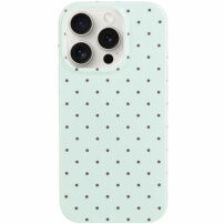 Husă de protecție cu buline pentru iPhone 14 Pro Max - mentol