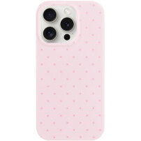 Husă de protecție cu buline pentru iPhone 14 Pro Max - roz