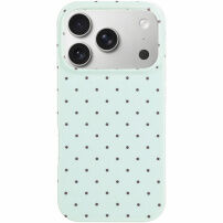 Husă de protecție cu buline pentru iPhone 17 Pro / 18 Pro - mentol