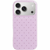 Husă de protecție cu buline pentru iPhone 17 Pro / 18 Pro - mov