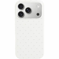 Husă de protecție cu buline pentru iPhone 17 Pro / 18 Pro - alb