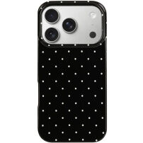 Husă de protecție cu buline pentru iPhone 17 Pro / 18 Pro - negru