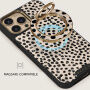 Suport Burga Almond Latte magnetic MagSafe rotativ 360° pentru iPhone - auriu