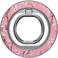 Suport Burga Sakura magnetic MagSafe rotativ 360° pentru iPhone - argintiu