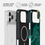 Burga Tough Husă cu model și MagSafe pentru iPhone 17 Pro / 18 Pro - Emerald Pool