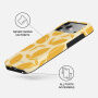 Burga Tough Husă cu model și MagSafe pentru iPhone 17 Pro Max / 18 Pro Max - Lemon Tart