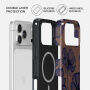 Husă Burga Tough cu model și MagSafe pentru iPhone 17 Pro Max / 18 Pro Max - Velvet Night