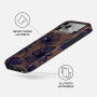 Husă Burga Tough cu model și MagSafe pentru iPhone 17 Pro Max / 18 Pro Max - Velvet Night