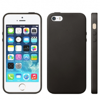 Carcasă cu design original Apple, pentru iPhone 5 / 5S / SE (2016) – neagră