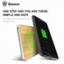 Încărcător / suport de încărcare wireless Qi Baseus de lux, din lemn, pentru Apple iPhone