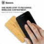 Încărcător / suport de încărcare wireless Qi Baseus de lux, din lemn, pentru Apple iPhone