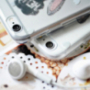 Carcasă / husă de lux MAOXIN, din plastic, cu suport / stativ inelar, pentru Apple iPhone 6S / 6 (model iepure), inclusiv blocnotes şi pungă de plastic