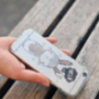 Carcasă / husă de lux MAOXIN, din plastic, cu suport / stativ inelar, pentru Apple iPhone 6S / 6 (model iepure), inclusiv blocnotes şi pungă de plastic