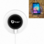 Încărcător / suport de încărcare wireless Qi, cu iluminat LED, pentru Apple iPhone - negru