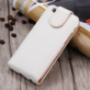 Husă flip elegantă, pentru Apple iPhone 6S / 6 – alb-maro