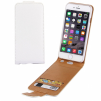 Husă flip elegantă, pentru Apple iPhone 6S Plus / 6 Plus – alb-maro