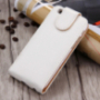 Husă flip elegantă, pentru Apple iPhone 6S Plus / 6 Plus – alb-maro
