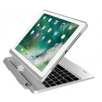 Carcasa detasabila, cu tastatura, pentru iPad 9,7" (2017/2018) / Pro 9,7" / Air 1 / 2 - argintiu