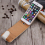 Husă flip elegantă, pentru Apple iPhone 6S Plus / 6 Plus – alb-maro
