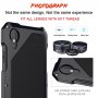 Carcasă extra-rezistentă Viking, cu 3 obiective interschimbabile, pentru iPhone X / XS - negru