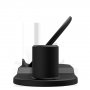 Stație de încărcare rapidă wireless, 3 în 1, pentru iPhone / Apple Watch / AirPods - negru