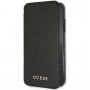 Guess Iridescent Book husă flip din piele, pentru iPhone XR - negru