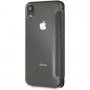 Guess Iridescent Book husă flip din piele, pentru iPhone XR - negru