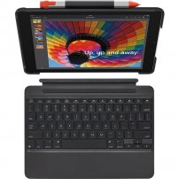 Logitech Slim Combo husă cu tastatură detașabilă pentru iPad 9,7" (2017/2018) / Air - negru