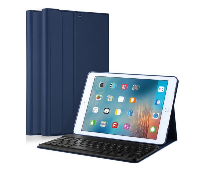 Carcase cu tastatură bluetooth pentru iPad 9.7"(2018) - Albastru