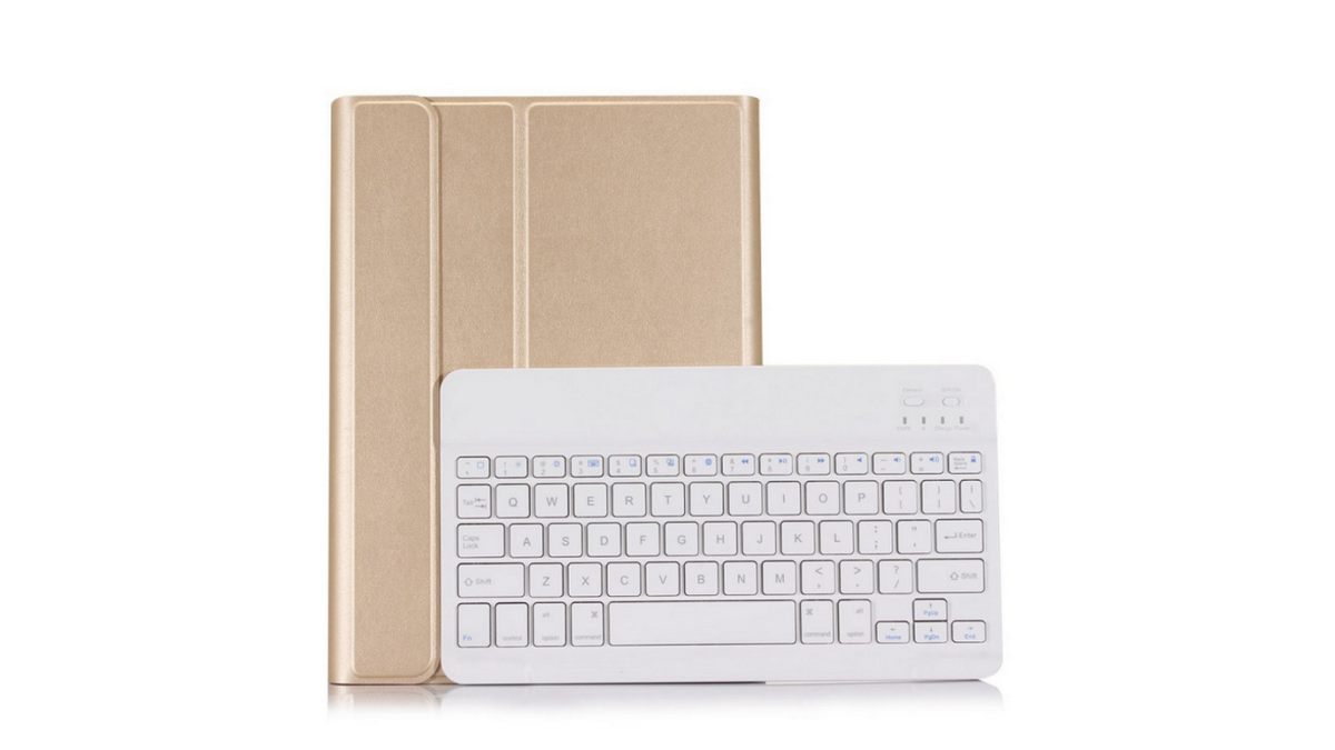 Carcase cu tastatură bluetooth pentru iPad 9.7"(2018) - gold