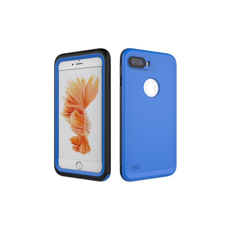 Husă impermeabilă pentru iPhone 7 Plus și 8 Plus - albastru